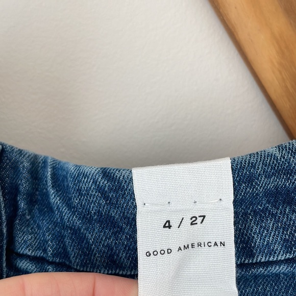 NWT Good American GOOD BOY FRAY HEM 28" INSEAM - Picture 4 of 7